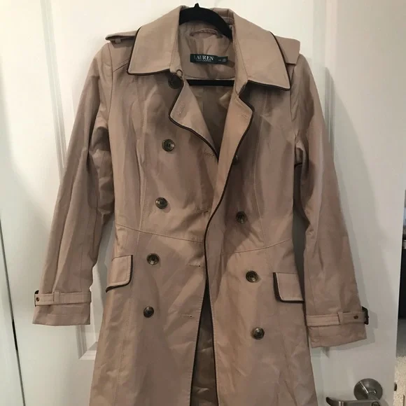 🚨LAST CHANCE🚨 Ralph Lauren Belted Trench Coat Sand - Picture 7 of 10